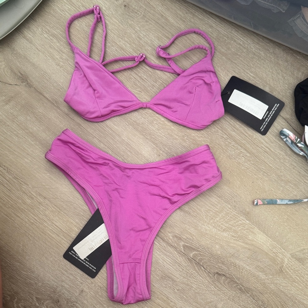 NWT Pretty little thing Stylish Pink Bikini Set